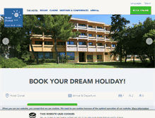 Tablet Screenshot of hoteldonat.com